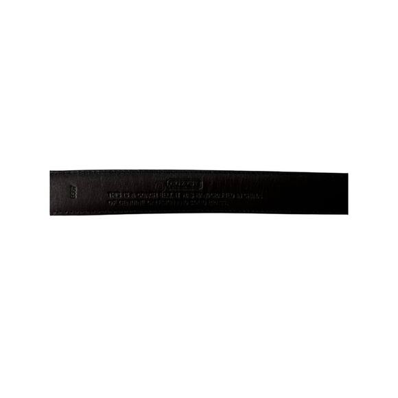 coach, leather belt size, extra large black with sliver - Picture 2 of 4